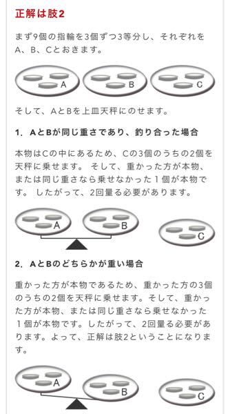 数的処理の問題です お答え頂ければ幸いです 問題9個の指輪があり Yahoo 知恵袋