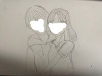 この絵はどのような構図の絵に見えますか 女の子が男 Yahoo 知恵袋