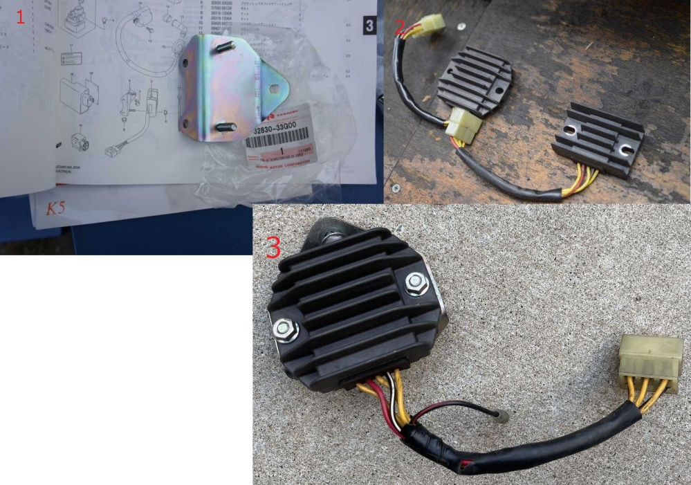アドレスV125(K9)CF4EAのレギュレータが故障したようですので