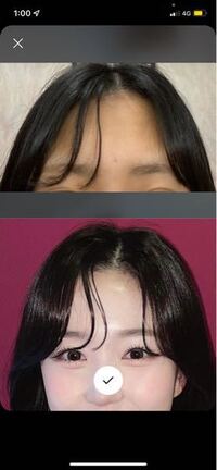 至急。下の子(nmiixxへウォン)のような少し束感のある前髪に 至急。下の子(nmiixxへウォン)のような少し束感のある前髪に