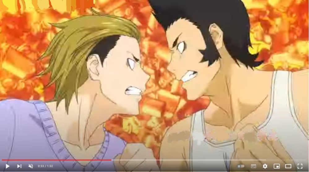 食戟のソーマに登場する青木大吾と佐藤昭二の2人ですが オープニング映像 Yahoo 知恵袋