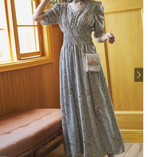 このワンピ買いたいんですが、163cm46kgのちょっと痩せ型の人の