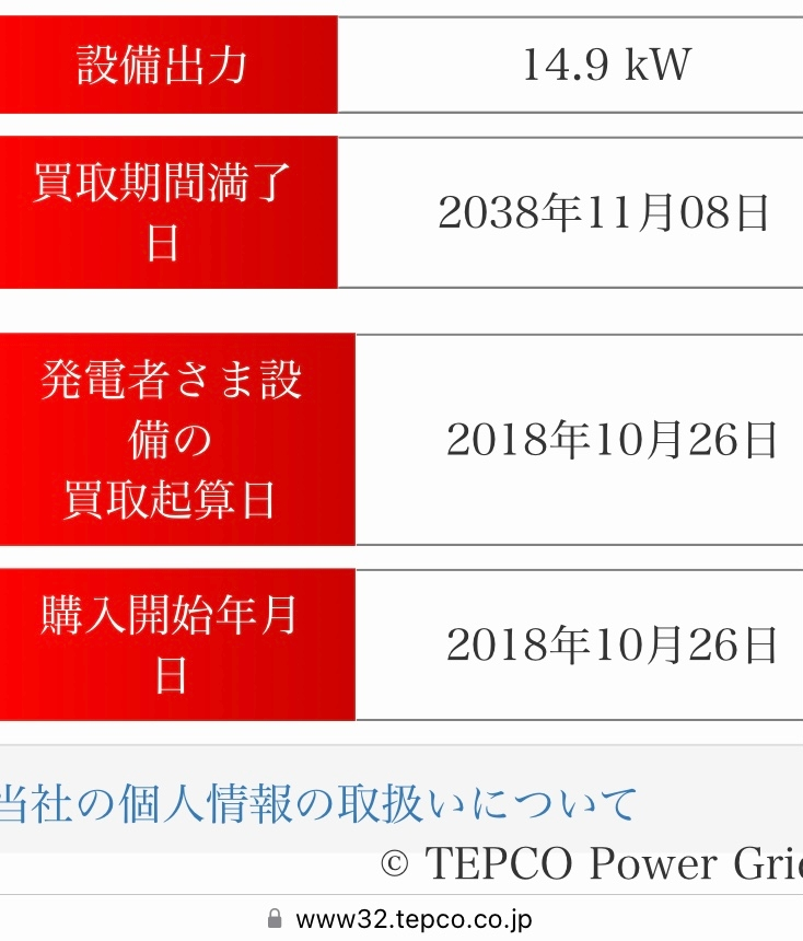 一条工務店の太陽光発電について質問です。 東京電力パワーグリッドと契約し買電しています。 2018年から開始し、買電期間満了日が2038年と20年間になっています。 この20年間は買取単価は変わ...