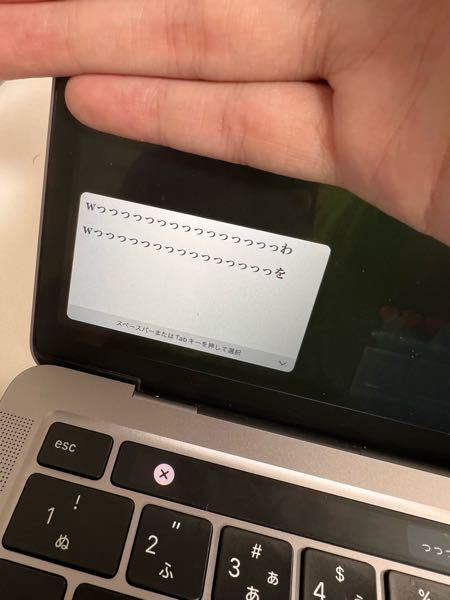 W を押すとこのようになってしまってマイクラができません。 (Wは歩くボタン) どのように解除できるでしょうか。 MacBookです。
