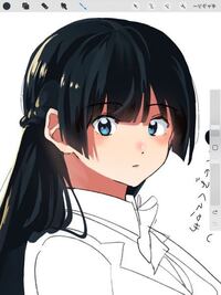 イラスト描いてます アドバイスください この顔と頭 左 Yahoo 知恵袋