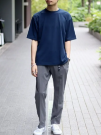 こちらの男性が着ているパンツ どこのメーカのどの種類かわかりますか グ Yahoo 知恵袋