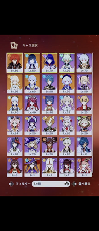 原神についてです手持ちこんな感じなのですが 育成優先度を教え Yahoo 知恵袋