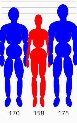 群衆を歩いてても若者の身長はこんな感じですよね？ 俺は170cmなのでちょっとコンプです 男女共に少し高めが一番異性にモテますよね？ 男 190cm結構高い 185cm高い 180cm少し高め 175cm普通、スタンダード 170cm少し低め 165cm低い 160cm結構低い 女 175cm結構高い 170cm高い 165cm少し高め 160cm普通、スタンダード 155cm少し低め 150cm低い 145cm結構低い