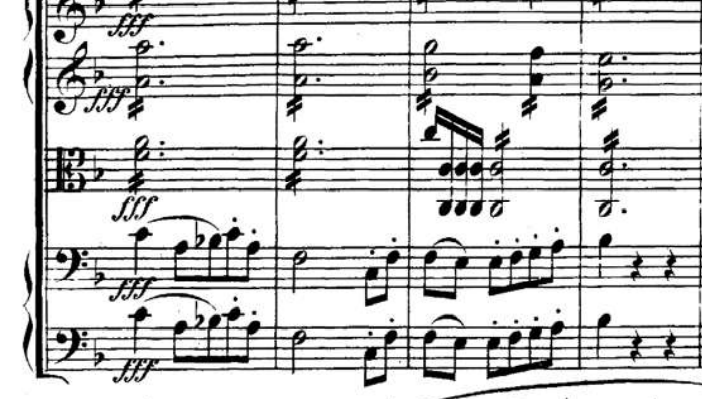 (2/2) ベートーヴェンの〈交響曲 第８番〉の第１楽章。 この箇所、つまり再現部の冒頭附近で、チェロ／バス／ファゴットによる第１主題が、最もハッキリ聴こえてくる音源がございましたならば、ご教示をお願いいたします。 ↓ https://youtu.be/_7eiEbxCZvA?t=325 ㅤ ㅤ