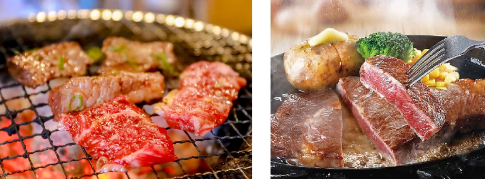 ボンジュール(^O^)/ カルビ焼肉とステーキはどっちが好きですか？