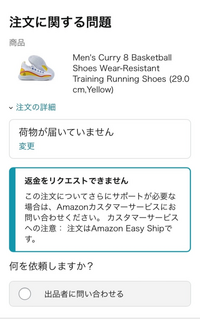 Amazonでバッシュ購入して荷物が届かなくて返金リクエストしたのです Yahoo 知恵袋