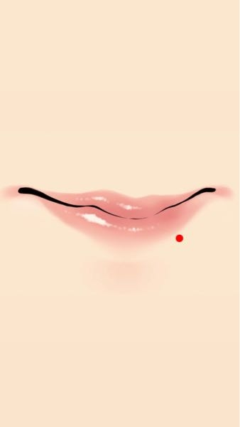 リップのピアスってこんな感じで唇に近めでもいいですか？ ちなみに唇にちょっとかすったりするか少し下の皮膚に開けるかでは痛みは変わりますか？