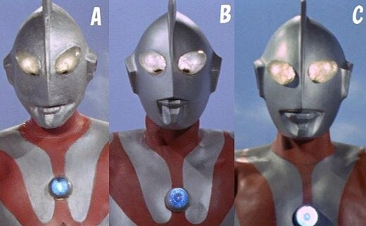 ウルトラシリーズに関する質問です。 『ウルトラシリーズの一つである初代マンにはマスクの種類が『Ａタイプ』・『Bタイプ』・『Cタイプ』と3種類有るのは何故でしょうか？』