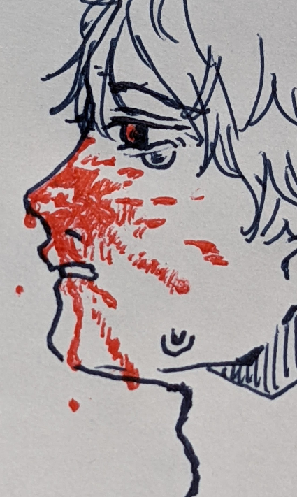 血しぶきの描き方 私は趣味で漫画を描いているんですが 血 Yahoo 知恵袋