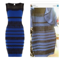この右のドレスが青黒に見える方に質問です。

私には白金にしか見えないのですが、ほんとに黒に見えているのですか？
青は薄くみえなくもないけど、黒はどう見ても分かりません。 また、左の写真と同じように見えているのでしょうか？

気になったので質問させて頂きました。

回答よろしくお願いします。
