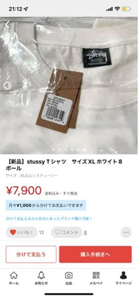 お金がないのですがステューシーがほしいです！メルカリでしか自