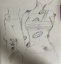 グロ注意です このようなイラストを描くのが好きなのですがイマイチ納得が Yahoo 知恵袋