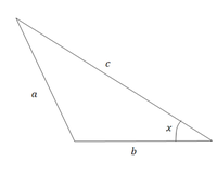 三角形の角度の求め方を教えてください 画像のような三角形で3辺の値が Yahoo 知恵袋