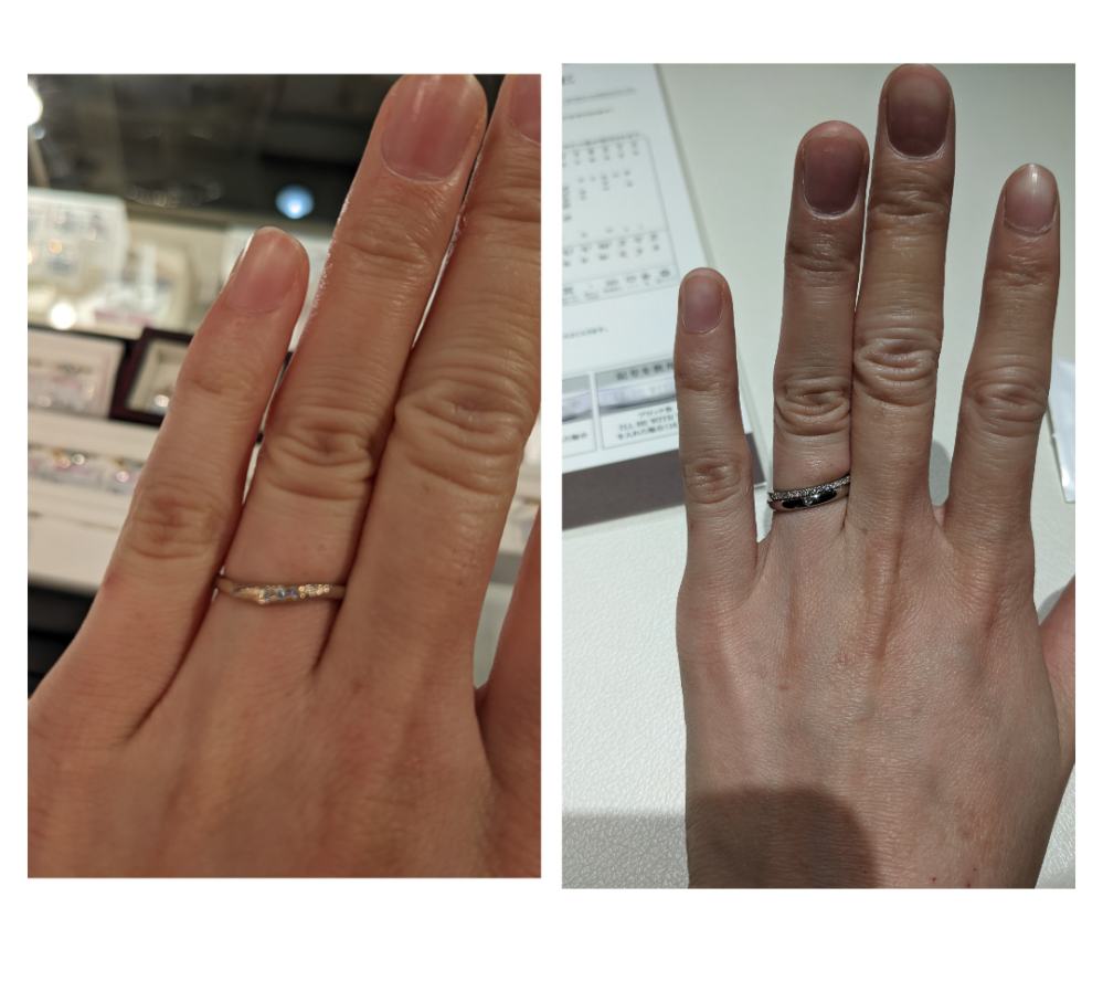 結婚指輪のデザインで悩んでます V字は単純に好みではないので Yahoo 知恵袋