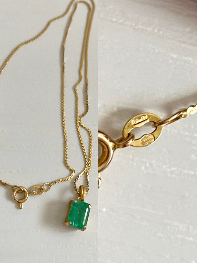 このネックレスがどこのブランドのものか、わかる方いますか？K14の