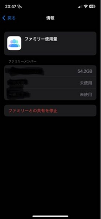 iCloudでファミリー共有しているつもりですが、未使用と出てしまいます。どうやったら使用になりますか？ 