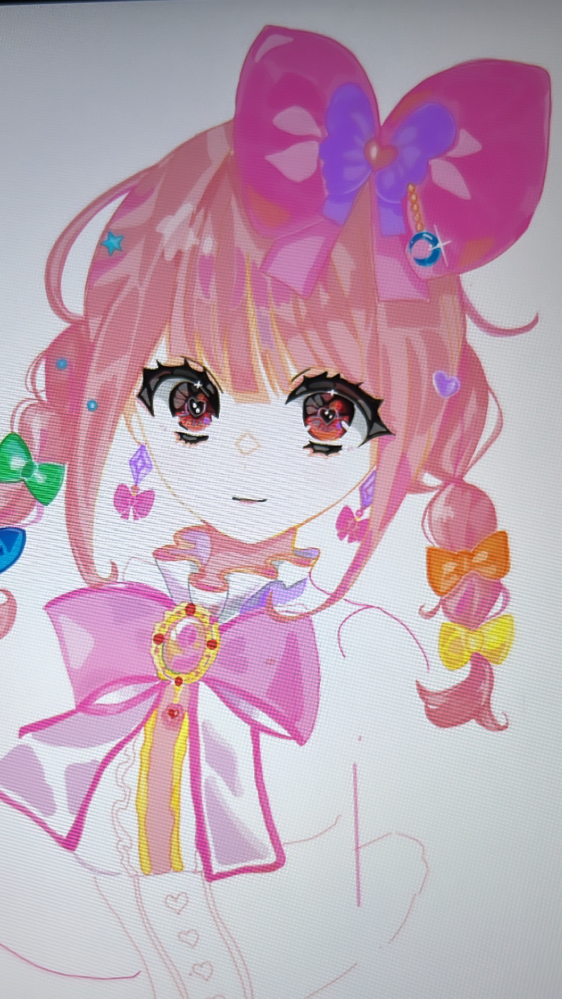 中二です。この絵は学校のタブレットで書いた絵なのですが、10