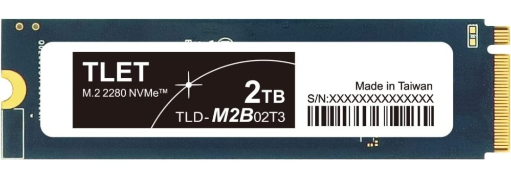 LinkMore 2TB M.2 2280 PCIe Gen4x4 NVMe 1.4 SSD (読込最大4800MB s)