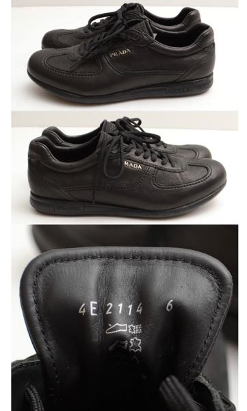 【⚠️本日削除】PRADA（プラダ）　革靴　表記サイズ８ 表レディース プラダ サイズ表 メンズ 靴 プラダ Men通販 ブラッシュド