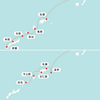 マルエーフェリーの鹿児島航路（あけぼの、波之上）と奄美海運の鹿児島〜知名（あまみ、きかい）は徳之島と沖永良部島ではわざわざ別の港を使ってるのは何故なのでしょうか？ マルエーフェリーでは徳之島は亀徳で沖永良部島では和泊、奄美海運では徳之島は平土野で沖永良部島では知名を使ってます。

徳之島も沖永良部島もそこまで大きな島ではなく、奄美海運の親会社がマルエーフェリーということですし、1つの港でやり...