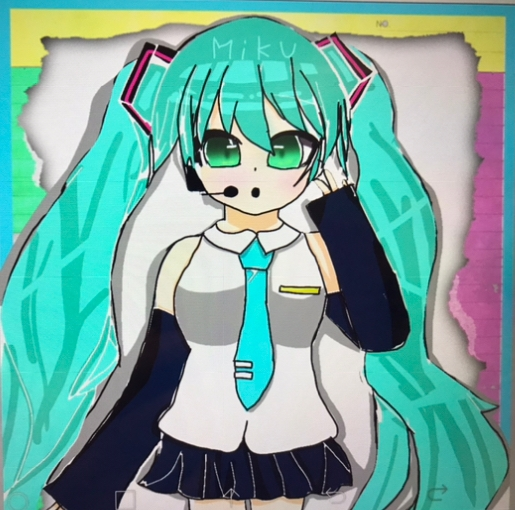小5でこのイラストはうまいですか？（デジタル）アドバイス下さい