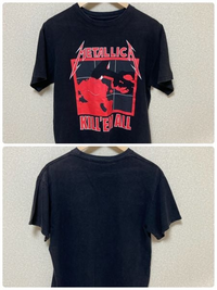 至急回答願います！metallicaのTシャツについてボディ不明、タグ