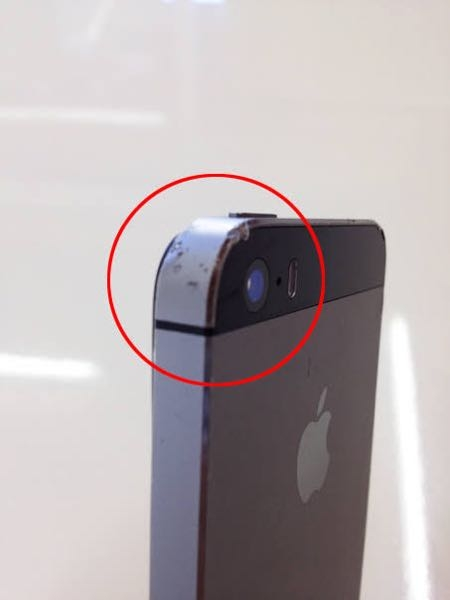 iPhoneの傷について質問です。 - Appleの下取りを - Yahoo!知恵袋
