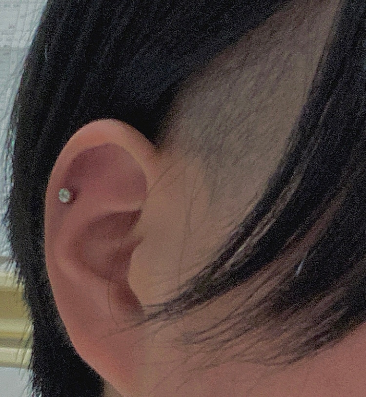 このピアスの位置可愛いですか？( ; ; ) あとピアス足すとしたらどこに足したら可愛くなるか教えてください！（何個でも○）