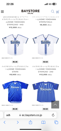 横浜ベイスターズの応援に今度初めて行きます応援ユニフォームは 横浜ベイスターズの応援に今度初めて行きます応援ユニフォームは