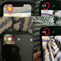 iphone13にてカメラで写真を撮るときに、左上に左から2つ目の丸ア