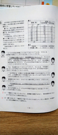 中学数学の問題です。
(2)を
A中学校の中央値は１５冊以上２０冊未満の階級にあり、B中学校の中央値は10冊以上15冊未満の階級にあるから
と答えたのですがこれだと説明不足ですか？ 内容的には間違っていないと思うのですが減点やバツになる可能性はありますか？

解答には
中央値がふくまれる階級は、A中学校が１５冊以上２０冊未満で、B中学校が10冊以上15冊未満であり、中央値はA中学...