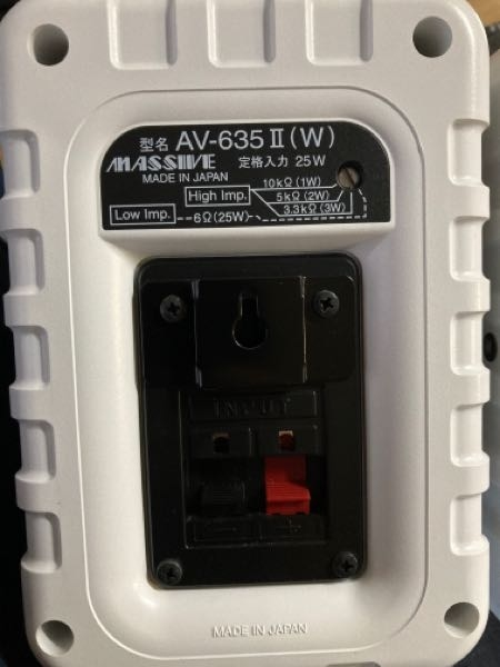 MASSIVE AV-635 II (B) スピーカー&パワーアンプ AV-635II(B/W) MASSIVE（マッシブ）BOX型天吊スピーカー 正規