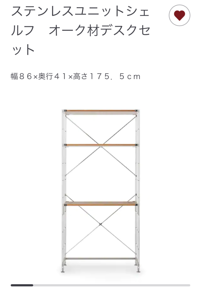 はじめまして。無印良品のステンレスユニットシェルフの店舗受け 