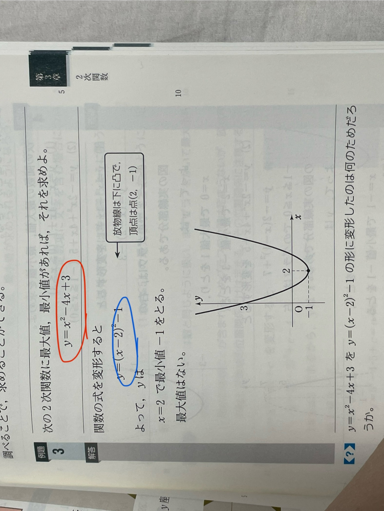 赤丸の式を青丸の式の形に変形したのはなんのためか教えてください