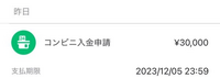 Kyash で昨日の夕方ローソン銀行にて3万円を入金したのですが、まだ反映されません。 画面にはこのようにやることリストのところに入金申請の状態になっています。不安で仕方ないのですが、直接問い合わせることができず困っています。。ちなみにこれまでもこのように入金したことはありましたが直後から反映されていたため使えましたが今回用があって三万円をチャージしましたがまだ反映されないのでおかしいなと…