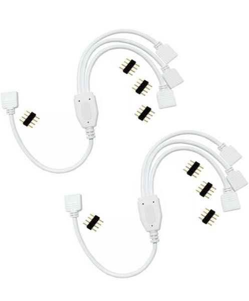 pcのRGB配線についてです。 RGBを複数取り付けるため、 LitaElek 2個3分岐接続ケーブル 4 pin RGB LEDテープコネクタ30cm LED分配スプリッタケーブルSMD 5050 3528 3528 RGB LEDテープライトLEDストリップ用半田レス4ピンメス延長ケーブル、白 https://amzn.asia/d/7Z6nfq1 上記の商品を購入しようと考えています。 こちらのRGB分岐ケーブルは、LEDテープライトコネクタと書いてあるのですが、 ファンなどのRGBの増設にも使えるのでしょうか？ 自作pcについて、知識が乏しい為詳しい方に教えて 頂きたいです。よろしくお願いします