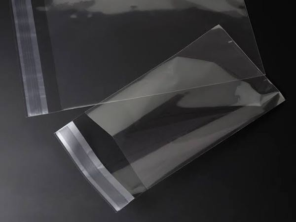 テープつきopp袋のテープの部分について。テープを貼った後に、何かの