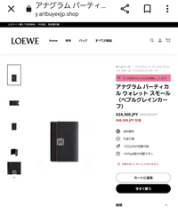 このLOEWE(ロエベ)のサイトは本物でしょうか？所々怪しい箇所が見受