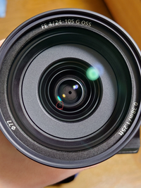 レンズにほこりが混入しました - ソニーのFE35mmf2.8という