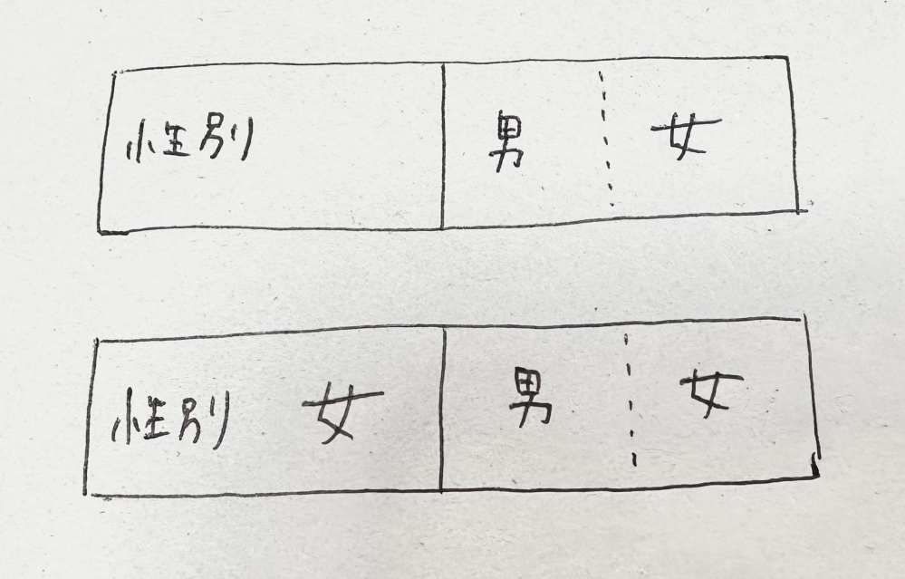 新社会人 労働者名簿 書き間違えた場合
 
 春から社会人です。 内定をいただいた企業に、入社前の書類として「労働者名簿」を提出しなければなりません。 しかし、書いている際にうっかりミスをして、画像の下部分のように、性別を書く場所を間違えてしまいました。
 
 この場合、修正テープで隠しても大丈夫でしょうか？それとも二重線をして印鑑でしょうか？
 
 とても恥ずかしいミスなので、...