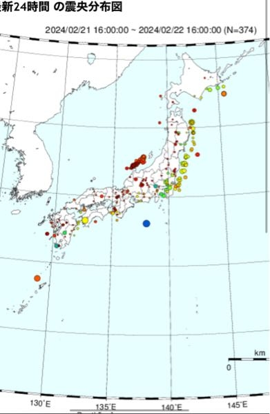 新潟が24時間、震央もなく、 空白ですがこれは大きい地震がくる 可能性がありますか？