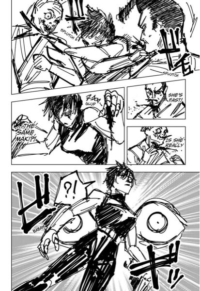 【希少】呪術回戦　下書き掲載ジャンプ　ネーム　漫画 すみません呪術廻戦のこのページはネームですか？下書きですか？教えて