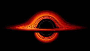 写真のブラックホールが、オレンジ色の円盤のようなものを形成するのはなぜですか？ また、なぜこのような形なんですか？