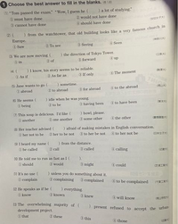 高校の英語の問題です。答えと考え方を教えて欲しいです(><) - 1