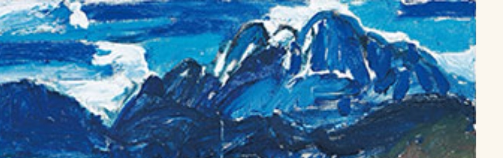 油絵について質問です画像の水色部分の作り方を教えてください